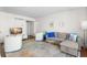 Living room showcasing a comfortable sectional sofa, with stylish decor and modern entertainment setup at 470 3Rd S St # 814, St Petersburg, FL 33701