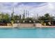 Beautiful pool with waterfall feature and lounge chairs for relaxing at 565 52Nd N Ave, St Petersburg, FL 33703