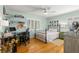 Bedroom featuring hardwood floors, a ceiling fan, and a desk area perfect for studying at 8236 36Th N Ave, St Petersburg, FL 33710