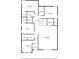 Detailed floor plan layout of the second floor, showcasing the arrangement of bedrooms and recreation room at 8780 Flourish Dr, Land O Lakes, FL 34637