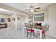 Inviting dining area adjacent to the kitchen, perfect for entertaining with custom seating at 9950 62Nd N Ter # 319, St Petersburg, FL 33708