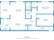 Detailed floor plan showcasing the layout of a home, including dimensions of rooms and the overall area at 9950 62Nd N Ter # 319, St Petersburg, FL 33708