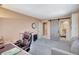 Cozy office space with barn door leading to an adjacent bathroom for added convenience at 9950 62Nd N Ter # 319, St Petersburg, FL 33708