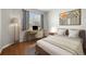 Cozy bedroom with a dedicated workspace and a serene ambiance perfect for relaxation at 11422 Captiva Kay Dr, Riverview, FL 33569