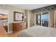 Comfortable main bedroom with a beautiful ocean view and access to the kitchen at 1180 Gulf Blvd # 1604, Clearwater Beach, FL 33767