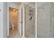 Bathroom featuring a glass shower and a door to the water closet at 12220 Legacy Bright St, Riverview, FL 33578