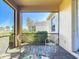 Outdoor enclosed patio, great spot for conversation, relaxation, and views of the neighborhood at 17533 Timberline Pkwy, Punta Gorda, FL 33982