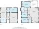 Detailed floor plan showcasing the layout of the two-story house at 314 Ontario Ave, Crystal Beach, FL 34681