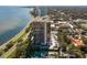 Aerial view of a high rise condominium building on the coast at 3301 Bayshore Blvd # 1508B, Tampa, FL 33629