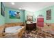 Bright bathroom with a jetted tub, stylish vanity, and elegant stone finishes at 550 7Th S St, Safety Harbor, FL 34695
