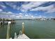 Private boat dock providing access to waterways and beautiful scenery at 575 Crystal Dr, Madeira Beach, FL 33708