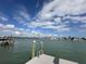 View from the private dock of the bay area and surrounding homes at 575 Crystal Dr, Madeira Beach, FL 33708