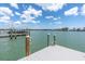 Dock for boats and water activities; ready for relaxation and enjoyment at 575 Crystal Dr, Madeira Beach, FL 33708
