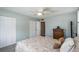 Bright bedroom with pale walls, a closet, and ample space at 7645 Sun Island S Dr # 201, South Pasadena, FL 33707