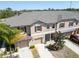 Aerial view showcasing the townhome community with mature landscaping at 8512 Reedville St, New Port Richey, FL 34654