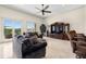 Spacious living room with high ceilings, comfortable seating, and outdoor views at 1076 Paseo Del Rio Ne, St Petersburg, FL 33702