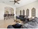 Comfortable living room featuring stylish decor, comfortable seating, and natural light at 1076 Paseo Del Rio Ne, St Petersburg, FL 33702