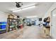 Spacious garage with ample storage provides parking and organizational solutions at 156 117Th Ave, Treasure Island, FL 33706