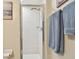 Clean shower features white tile, glass door, and chrome shower head at 156 117Th Ave, Treasure Island, FL 33706