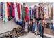 Spacious walk-in closet featuring ample hanging space and shoe storage, providing an organized storage solution at 19445 Redwood Point Dr, Tampa, FL 33647