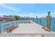 Canal view of a waterfront dock, perfect for fishing or relaxing by the water at 20 Bellevue Dr, Treasure Island, FL 33706