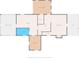 Detailed floor plan showcasing the layout, including the kitchen, Primary bedroom, and living room at 22295 Powell Rd, Brooksville, FL 34602