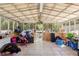 Spacious screened-in patio perfect for entertaining and relaxation at 22295 Powell Rd, Brooksville, FL 34602