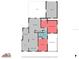 Home floor plan showcasing the primary bedroom, living room, kitchen, and dining areas at 4750 Burlington N Ave, St Petersburg, FL 33713