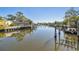 Scenic canal with multiple boat docks along the water at 5167 Venetian Ne Blvd, St Petersburg, FL 33703