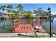 Community with boat dock along canal with waterfront views at 5167 Venetian Ne Blvd, St Petersburg, FL 33703