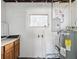 Functional utility room with a water heater, sink, and storage space at 1679 29Th N Ave, St Petersburg, FL 33713
