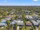 Aerial view of the neighborhood and backyard pool at 5314 13Th S Ave, Gulfport, FL 33707