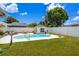 Private backyard featuring a refreshing pool and ample space for outdoor activities at 5314 13Th S Ave, Gulfport, FL 33707