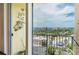 Balcony view of the beautiful city scape and ocean views at 628 Cleveland St # 907, Clearwater, FL 33755