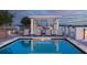Rooftop pool with cozy lounge chairs offering relaxation and sky-high city views at 628 Cleveland St # 907, Clearwater, FL 33755
