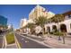 Charming street view showcasing the buildings' architectural details and surrounding landscaping at 628 Cleveland St # 907, Clearwater, FL 33755