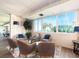 Comfortable lounge area with seating and serene views from the large, sunlit windows at 100 Bluff View Dr # 317A, Belleair Bluffs, FL 33770