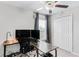 Office space with a large desk, dual monitors, and closet at 10105 Paradise Fish Dr, Riverview, FL 33578