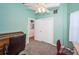 Bedroom features closet and neutral tones at 1017 Jamaica Way, Tarpon Springs, FL 34689