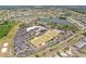 Stunning aerial perspective of Sun City Center's recreation center and surrounding community amenities at 1021 Augusta Dr, Sun City Center, FL 33573