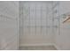 Organized closet with metal shelving, providing ample storage space at 1123 Signature Dr, Sun City Center, FL 33573