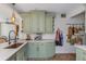 Bright, renovated kitchen with stainless steel appliances and light green cabinetry at 2005 Jackson N St, St Petersburg, FL 33704