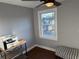 Home office featuring a large window, hardwood floors, and lots of natural light at 2005 Jackson N St, St Petersburg, FL 33704