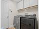 Laundry room featuring modern, stainless steel washer and dryer machines at 3709 W Horatio St, Tampa, FL 33609
