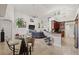 Open living room with high ceilings connects to the kitchen and features a view of the couch at 3709 W Horatio St, Tampa, FL 33609