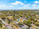 An aerial view of the home in a charming neighborhood setting at 3860 Whiting Se Dr, St Petersburg, FL 33705
