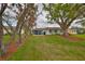 Expansive backyard features mature trees and plenty of green space at 401 Dorchester Pl # 69, Sun City Center, FL 33573