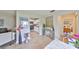 Open-concept living space showcasing a modern kitchen, dining area, and comfortable living room at 401 Dorchester Pl # 69, Sun City Center, FL 33573
