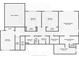 Detailed floor plan featuring bedrooms, bathrooms, laundry and primary rooms, showcasing the layout of the upper level at 517 Belle Isle Ave, Belleair Beach, FL 33786