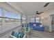 Bright Florida room with lots of windows, stylish seating, and serene outdoor views at 10038 62Nd N Ter # 21, St Petersburg, FL 33708